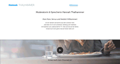 Desktop Screenshot of hannahthalhammer.com