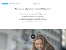 Tablet Screenshot of hannahthalhammer.com